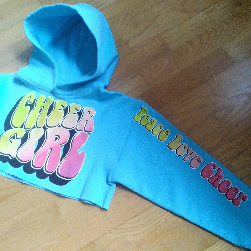 Jerzees Blue Cheer Girl Hoodie for Kids Small